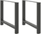 vidaXL - Salontafelpoten - 2 - st - 100x(72-73) - cm - staal - antraciet