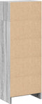 vidaXL - Boekenkast - 40x24x109 - cm - bewerkt - hout - grijs - sonoma - eikenkleurig