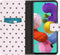 iMoshion Hoesje Geschikt voor Samsung Galaxy A51 Hoesje Met Pasjeshouder - iMoshion Design Softcase Bookcase - Wit / Zwart / Hearts Allover White