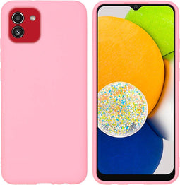 iMoshion Hoesje Geschikt voor Samsung Galaxy A03 Hoesje Siliconen - iMoshion Color Backcover - Roze