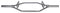 VirtuFit Olympische Hex Bar - Shrug Bar - 140 cm - Zilver