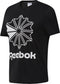 Reebok Classics Big Logo Graphic Tee - Dames Sportshirt - Katoen - Black/White - Maat XS