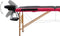 vidaXL - Massagetafel - inklapbaar - 2 - zones - hout - zwart - en - roze