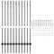 vidaXL - Hekpalen - 22 - stuks - U-vorm - Grijs - 120 - cm - Staal