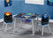 Delta Children - Kindertafel met 2 Stoelen - Kinderkamer - Handig Opbergvak - Space Adventures
