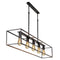 Atmooz - Hanglamp Dixon 140 - Industrieel - Woonkamer / Slaapkamer / Eetkamer - Plafondlamp - Zwart - Hoogte 100cm - Metaal