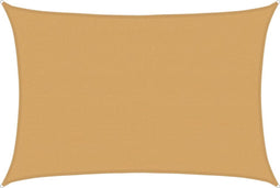 vidaXL - Zonnezeil - 160 - g/m² - rechthoekig - 4x6 - m - HDPE - zandkleurig