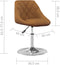 vidaXL - Eetkamerstoelen - draaibaar - 2 - st - fluweel - bruin
