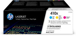 HP 410X - Tonercartridges - Origineel - Cyaan Magenta Geel (3-pack)