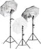 vidaXL - Fotostudioset - met - verlichtingsset - en - achtergrond