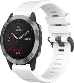 imoshion QuickFit® Siliconen sportbandje - Geschikt voor de Garmin Watch | 22 mm aansluiting - Wit