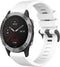 imoshion QuickFit® Siliconen sportbandje - Geschikt voor de Garmin Watch | 22 mm aansluiting - Wit