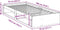 vidaXL - Slaapbank - zonder - matras - 75x190 - cm - massief - grenenhout - wit