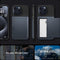 Spigen Slim Armor CS - Back Cover - Dubbellaags met Air Cushion - Metal Slate