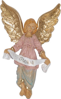 Kerststal Engel Gloria Hout - 12 cm