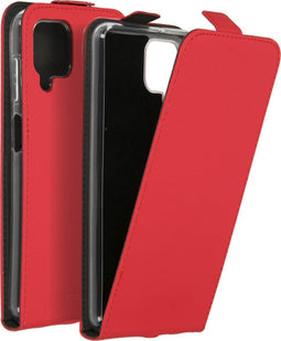 Accezz Samsung Galaxy A12 - Flipcase met Pasjeshouder - Rood