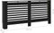 vidaXL Radiatorombouw 172x19x81 cm MDF zwart