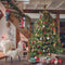 Kerstballen set 42-delig | glas | dennengroen | diverse maten