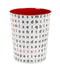 Balvi Letter Soup - Prullenbak - Metaal - Wit - 26 cm hoog