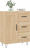 vidaXL - Dressoir - 69,5x34x90 - cm - bewerkt - hout - sonoma - eikenkleurig