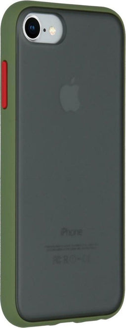 iMoshion Hoesje Geschikt voor iPhone SE (2022) / SE (2020) / 8 / 7 / 6s / 6 Hoesje - iMoshion Frosted Backcover - Groen