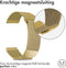 imoshion Milanees magnetisch bandje - Universeel 22 mm aansluiting - Maat M - Goud