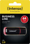 Intenso Business Line - USB-stick 64GB - USB 2.0 - Rood