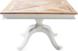 Riviera Maison Eettafel Vierkant - Château Belvédère Dining Table - 130x130 cm - Wit