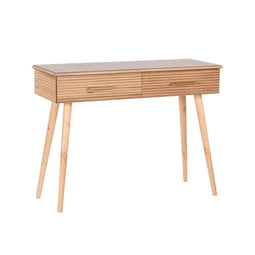 Console DKD Home Decor 100 x 40 x 76 cm Gouden Lichtbruin Paulownia hout Hout MDF