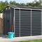vidaXL - Tuinschuur - 191x470x198 - cm - gegalvaniseerd - staal - antracietkleurig