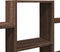 vidaXL - Wandschap - 159x18x66 - cm - bewerkt - hout - bruin - eikenkleurig