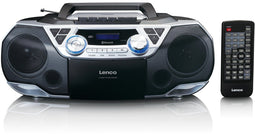 Lenco SCD-720SI - Boombox - DAB+ FM Bluetooth MP3/CD Cassette - Zwart