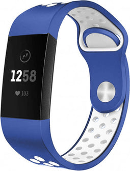 iMoshion Bandje Geschikt voor Fitbit Charge 4 / Charge 3 - iMoshion Siliconen sport bandje - Wit