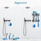 Happy Goods Doucherek - 2 Laags Doucherek Zonder Boren - RVS - Zwart