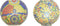 Bureaulamp DKD Home Decor 25 x 13 x 23 cm Kristal Multicolour 220 V 25 W (2 Stuks)