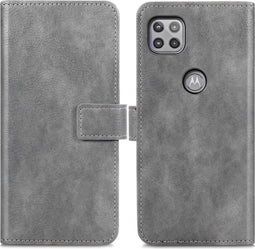 iMoshion Hoesje Geschikt voor Motorola Moto G 5G Hoesje Met Pasjeshouder - iMoshion Luxe Bookcase - Grijs