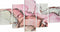 Set van 5 Schilderijen Canvas Marmer Roze (4 Stuks)