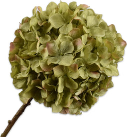 Silk-ka Kunstbloem-Zijde Bloem Hortensia Steel Groen 70 cm