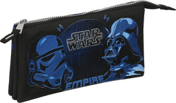 Pennenetui met 3 vakken Star Wars Digital escape Zwart 22 x 12 x 3 cm