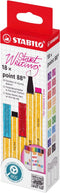STABILO point 88 - Fineliner - Zig Zag Etui Met 18 Verschillende Kleuren