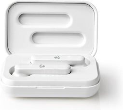 Nedis Volledig Draadloze Oordopjes - Bluetooth - Maximale batterijduur: 2.5 uur - Aanraakbediening - Charging case - Ingebouwde microfoon - Ondersteuning voor spraakbesturing - Wit