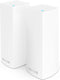 Linksys Velop WHW0302 - Tri Band Mesh Wifi - WiFi 5 - 2200 Mbps - Wit (2 stuks)