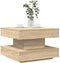 vidaXL - Salontafel - 360 - graden - draaibaar - 50x50x34,5 - cm - sonoma - eikenkleur