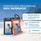 Travelly ® - Waterdicht Telefoonhoesje - IPX8 tot 30 meter - Set van 2 (Zwart/Oranje) (2 stuks)