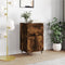 vidaXL - Dressoir - 40x35x70 - cm - bewerkt - hout - gerookt - eikenkleurig