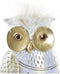 Decoratieve figuren DKD Home Decor Uil Gouden Wit Hars Traditioneel (6,5 x 7 x 13 cm)