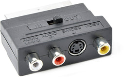 Gembird CCV-4415 - Bi-directionele SCART naar 3x RCA/S-Video adapter
