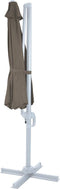 AXI Marisol - Zweefparasol Ø 300cm - 360° Draaibaar - Kantelbaar - Wit/taupe