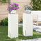 vidaXL - Plantenstandaards - Poort - - - 2 - stuks - - - Wit - - - 24x24x75 - cm - - - Staal