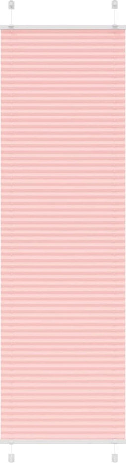vidaXL - Plissé - rolgordijn - 65x200 - cm - stofbreedte - 64,4 - cm - polyester - roze